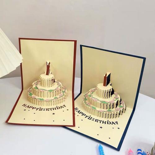 立体生日蛋糕怎么折贺卡 蛋糕怎么折贺卡