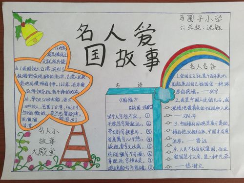 爱国的小故事手抄报 数学小故事手抄报