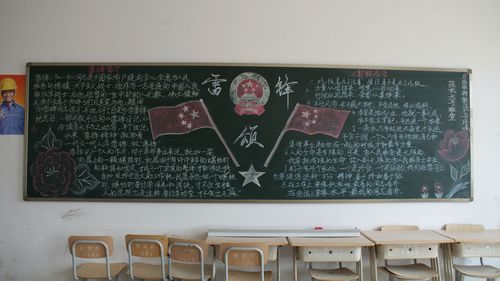 中学雷锋月黑板报 学雷锋黑板报图片素材