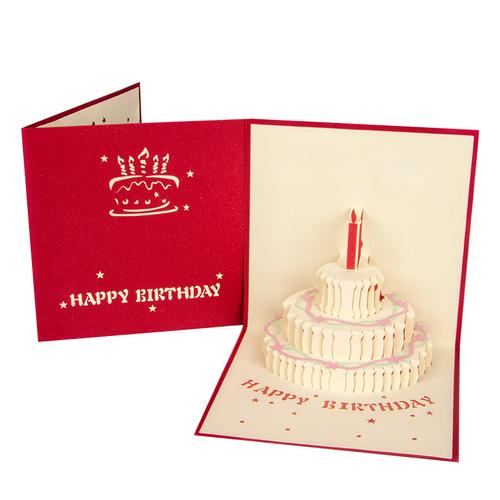 DIY正方形生日贺卡 正方形生日贺卡