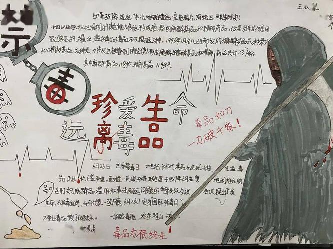 毒品安全高中手抄报 药品安全手抄报