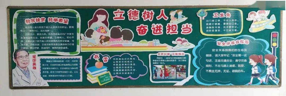 关于树人教育的黑板报 教育黑板报图片大全