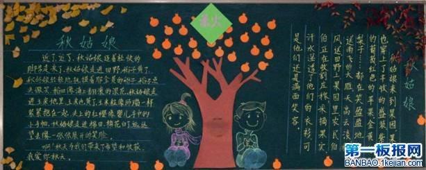 秋装服装黑板报 黑板报图片素材