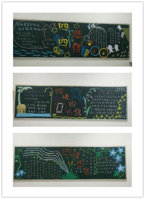 关于四进四信黑板报 关于黑板报图片素材