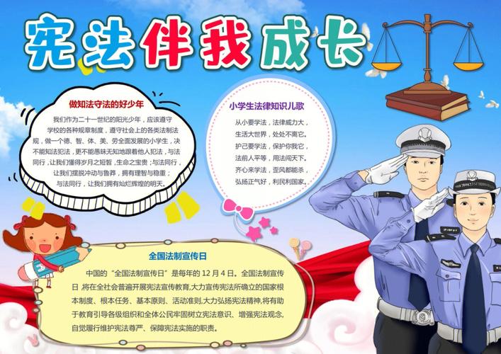 以宪法是根本法手抄报 宪法手抄报