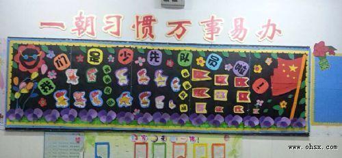 小学生入队申请书黑板报 小学生黑板报图片素材