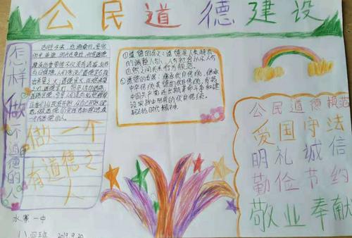 关于做有道德的人手抄报 关于品德的手抄报