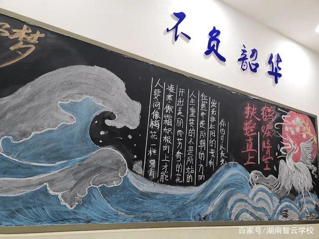 我要上大学的黑板报 大学黑板报图片素材