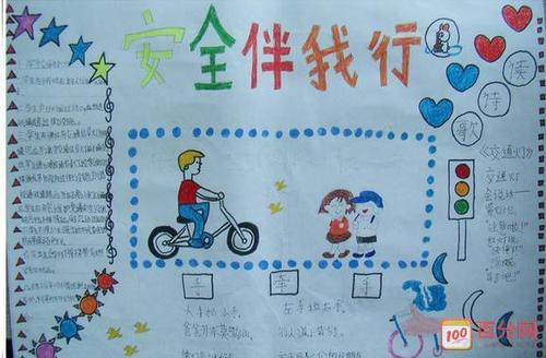 四开纸关于安全手抄报 安全手抄报