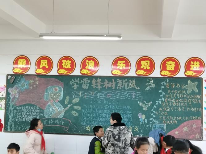 反邪教学雷锋树新风黑板报 学雷锋树新风黑板报图片素材