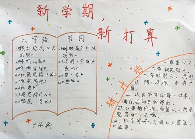 二年级开学打算手抄报 二年级手抄报