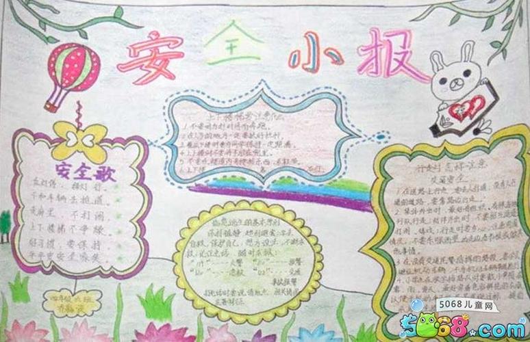 语文知识月月清手抄报 安全知识手抄报