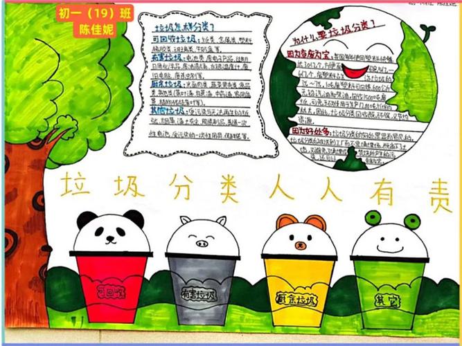 找一些垃圾分类手抄报 垃圾分类手抄报