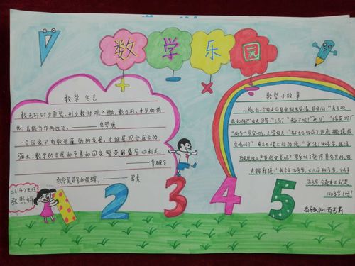 魔法数学乐趣多手抄报 读书的乐趣手抄报