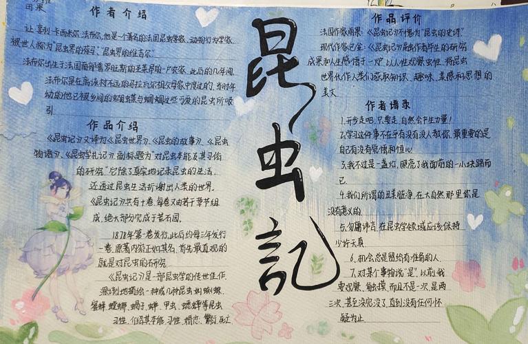 初中《昆虫记》手抄报 昆虫记手抄报