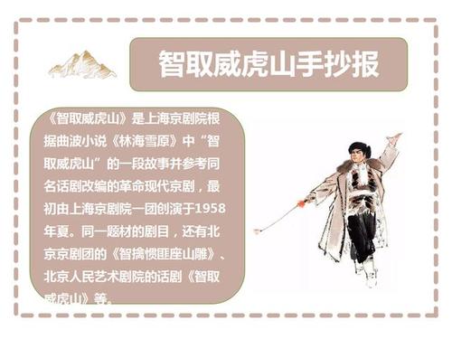关于智取威虎山手抄报 手抄报简单又好看