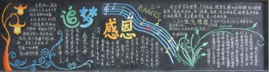 感恩我心黑板报 感恩黑板报图片素材