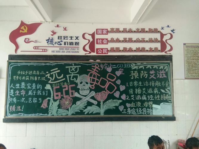 三年级禁毒防艾黑板报 三年级黑板报图片大全