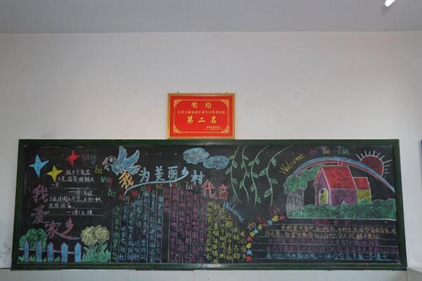 互加美丽乡村黑板报 黑板报图片大全