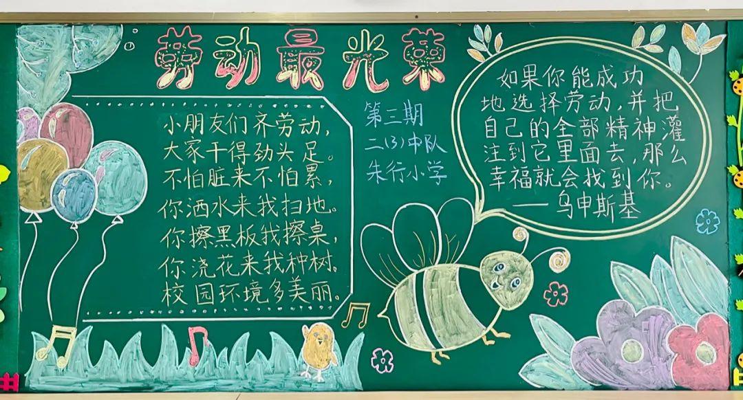 幼儿园劳动节主题课黑板报 幼儿园黑板报图片大全