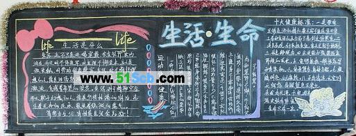 学会生存学会自救黑板报 黑板报图片大全
