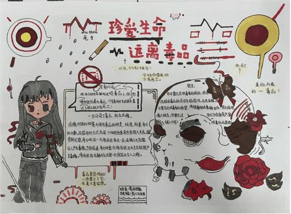 远离三吧一厅手抄报 远离毒品手抄报
