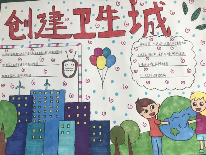 武汉城市变化手抄报 卫生城市手抄报