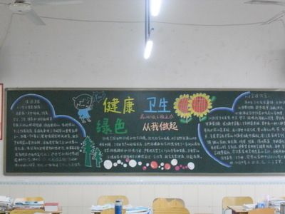 中学生安全卫生黑板报 中学生黑板报图片素材