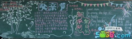 父爱黑板报 黑板报图片大全