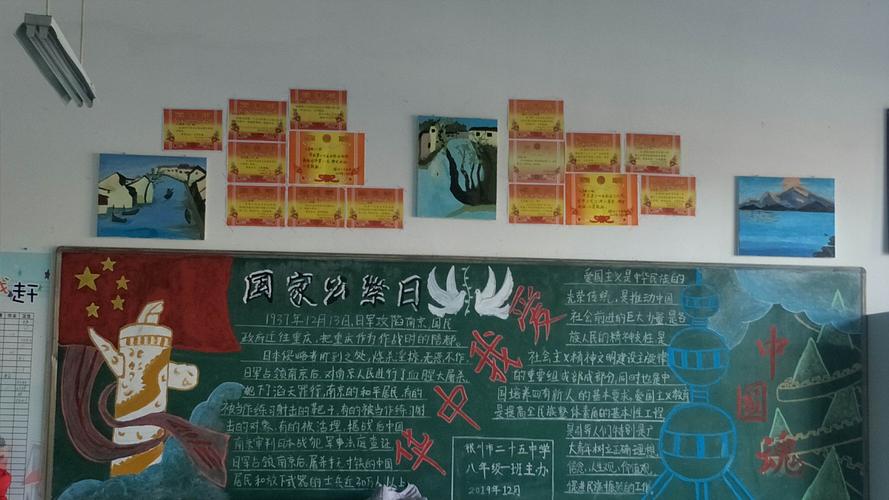 四大战役的黑板报 黑板报图片素材