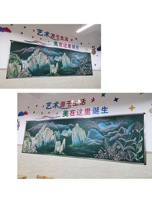 国风雅韵黑板报 黑板报图片素材