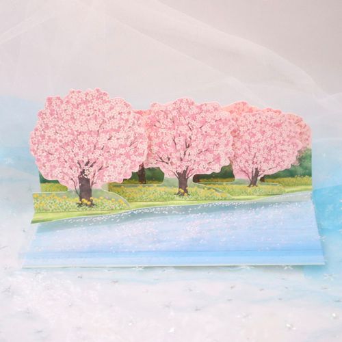 自制樱花立体贺卡 自制樱花贺卡