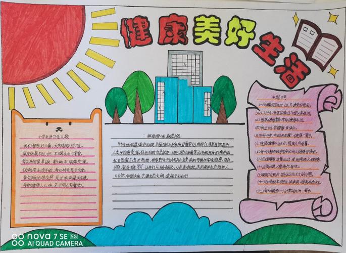 健康生活美化心灵手抄报 健康生活手抄报