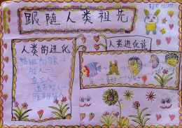 人类祖先的迁徙路线手抄报 祖先的摇篮手抄报