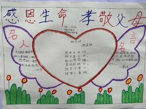 父母如何爱孩子手抄报 孝敬父母手抄报