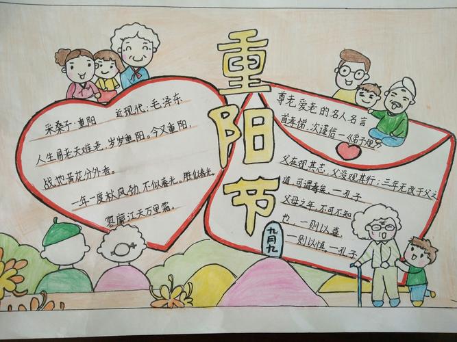 传承孝老爱老手抄报 尊老爱老手抄报