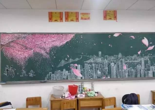 南大画黑板报 黑板报图片素材