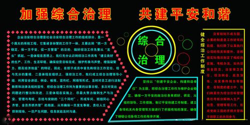综治内容黑板报 黑板报图片素材
