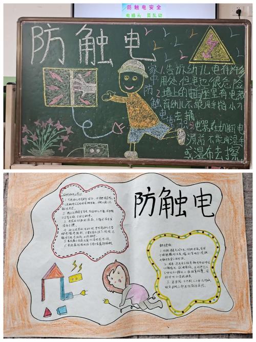 防火防盗防触电黑板报 森林防火黑板报图片大全