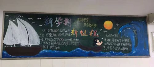 小学春季开学安全黑板报 开学黑板报图片素材