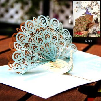 教我做孔雀教师节贺卡 孔雀教师节贺卡