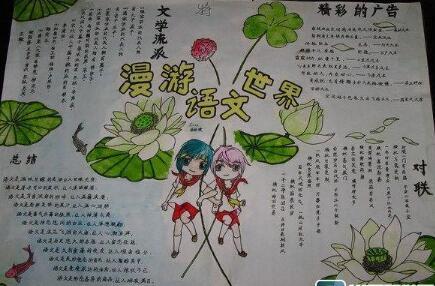 英语七年级语文手抄报 五年级语文手抄报