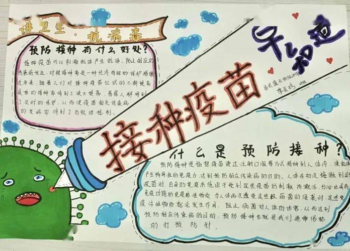 关于疫苗和用药的手抄报 手抄报简单又漂亮