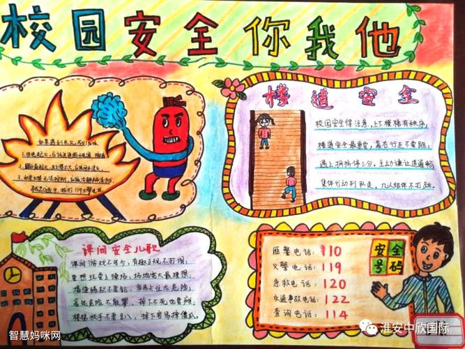 安全教育进我家幸福你我他手抄报 安全你我他手抄报