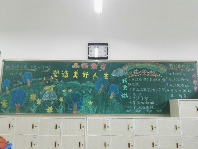 关于品格的黑板报 关于黑板报图片大全