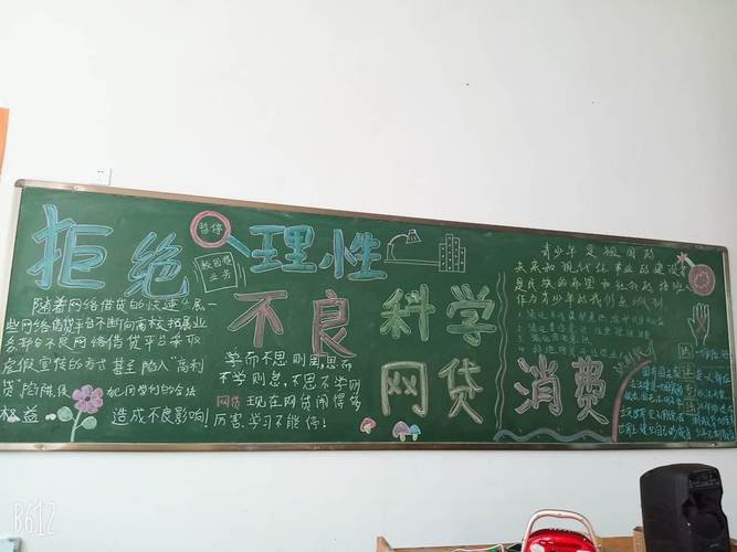 拒绝网贷主题黑板报 主题黑板报图片大全
