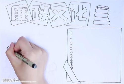 清洁文明守纪手抄报 廉洁文化手抄报