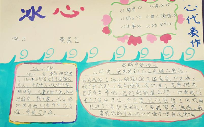 怎么做好冰心的诗的手抄报 关于冰心的手抄报