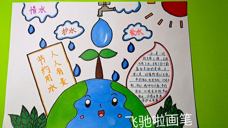 爱水节水主题手抄报 节水环保手抄报