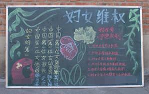 女职工权益黑板报 黑板报图片素材
